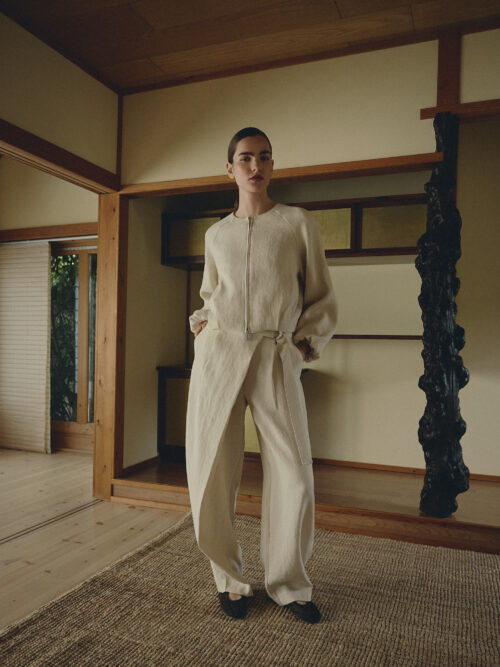 MSCHZein Esteriane Pants - Bleached sand